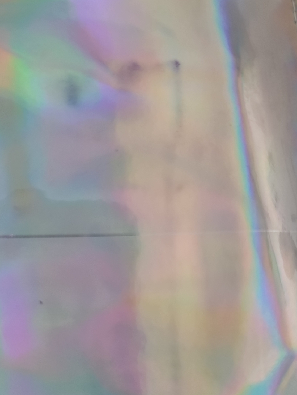 Holographic Iridescent Mini Skirt - Silver Shine - Picture 4 of 6